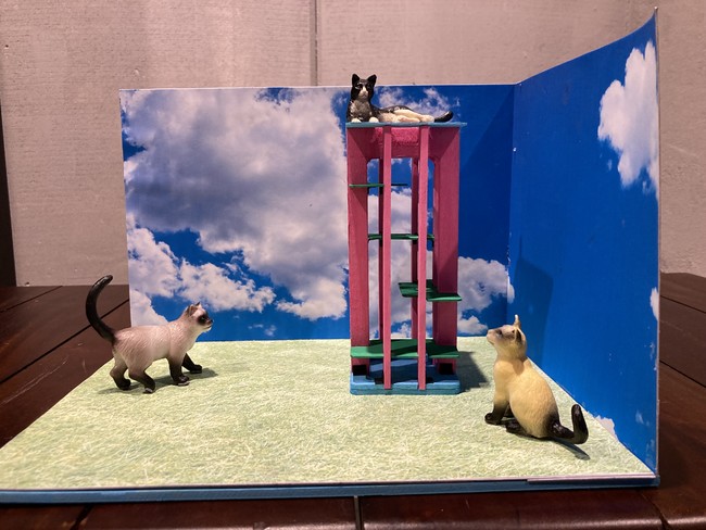 “子どものためのジャングルジム”「第１回建築模型コンテスト」最終選考最優秀賞は九州大学学生の作品「KUMONOSU」のサブ画像19_23　360°猫の棲家