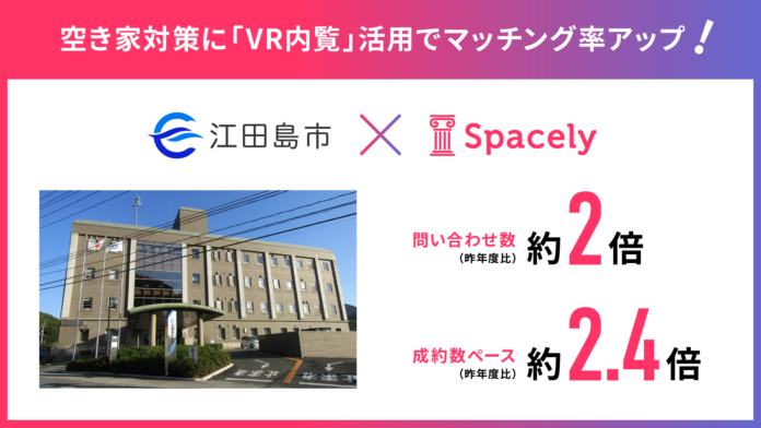 広島県江田島市、空き家対策にVRクラウド「スペースリー」を活用し問い合わせ数、成約数ともに前年比約2倍に増加のメイン画像