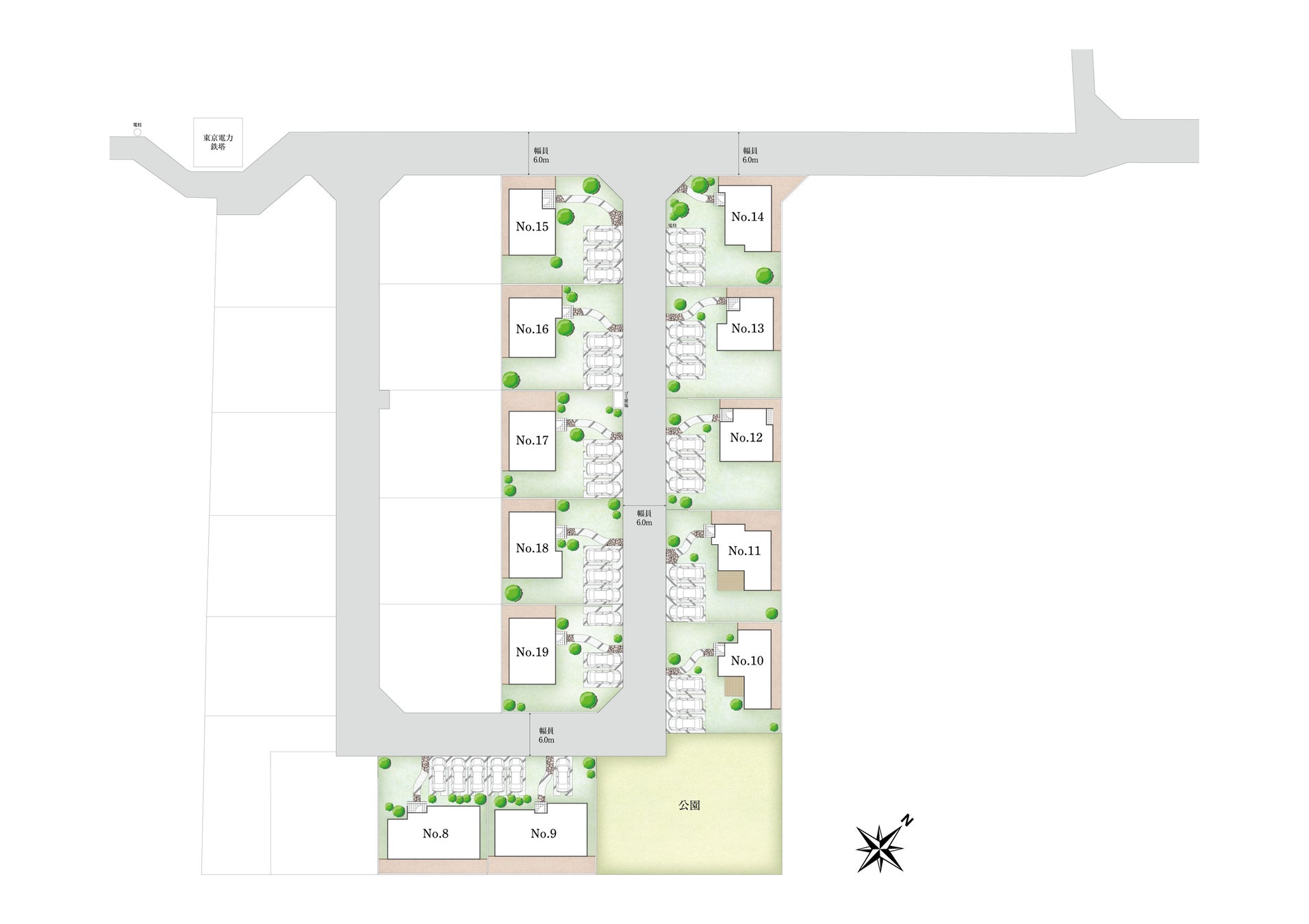 敷地面積250m2超！郊外で自由なライフスタイルを叶える、分譲プロジェクト「ザ・ドリームフィールド成田７５」第4期販売予告開始。のサブ画像5_分譲地区画図