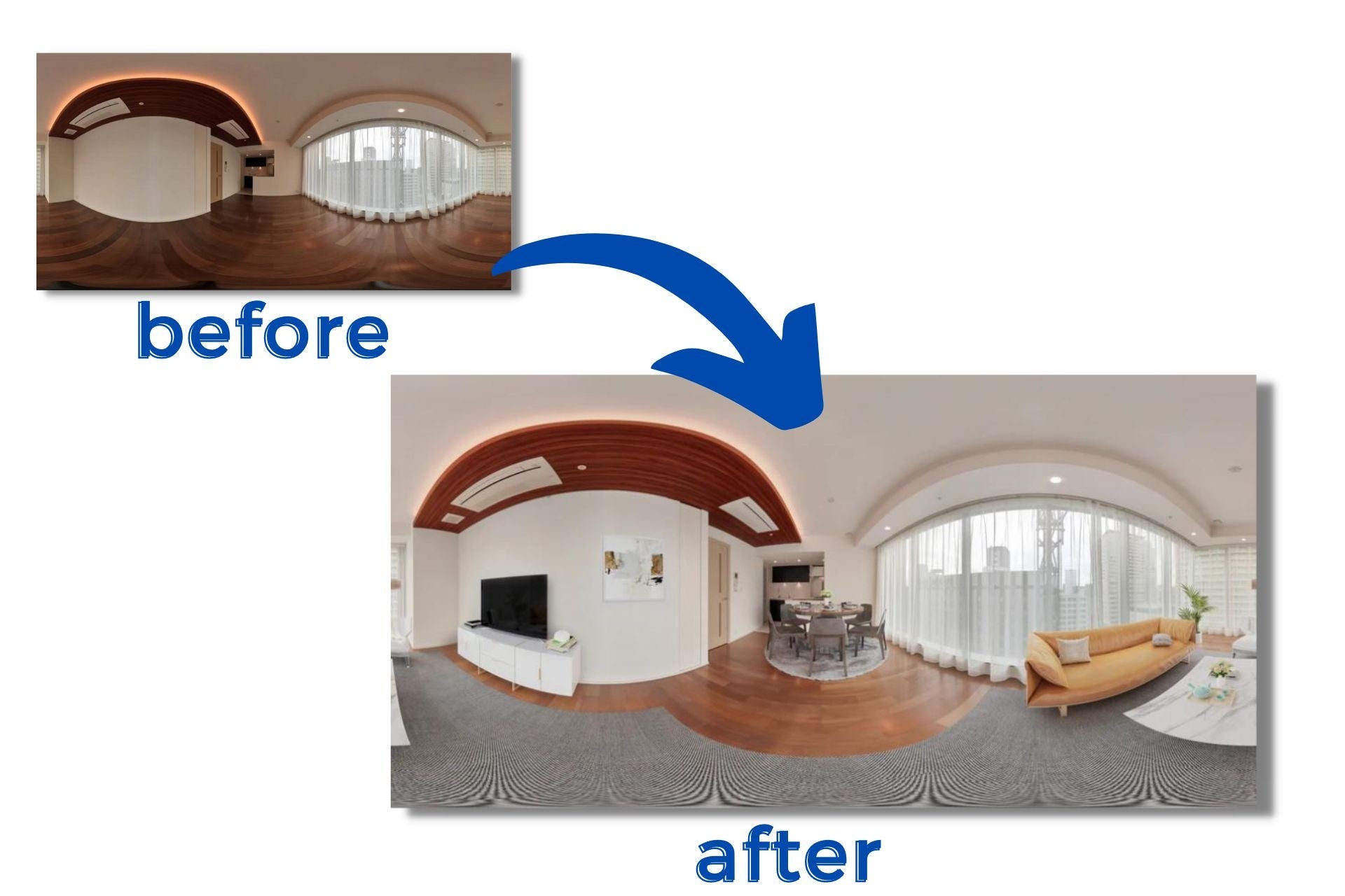 不動産物件の写真画像に家具・インテリアを3DCGで再現するバーチャルホームステージングサービスの無料お試しサービスを開始のサブ画像4