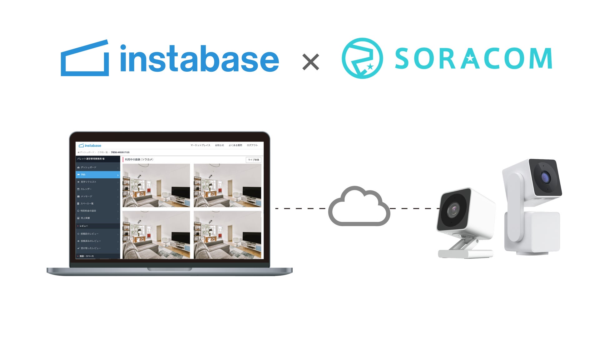 ​ソラコムとRebaseが協業、レンタルスペース運営のIoT化を推進「インスタベース」にてリーズナブルな価格帯でクラウドカメラサービス「ソラカメ」の導入が可能にのサブ画像1