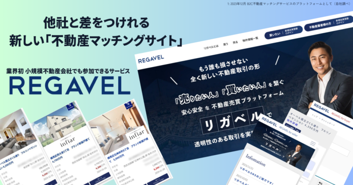 「売りたい人」と「買いたい人」を効率よくつなぐ不動産マッチングサービス「REGAVEL（リガベル）」をリリースしました！のメイン画像