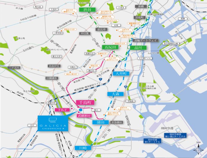 東急池上線「千鳥町」駅徒歩2分　投資用マンション「ガリシア千鳥町Ⅱ」のメイン画像