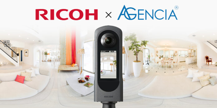 株式会社リコーの360度カメラレンタルサービス（プレミアムパッケージ）と株式会社AGENCIAの不動産向け360度画像生成プラットフォーム（360°Homes®）で協業開始のメイン画像