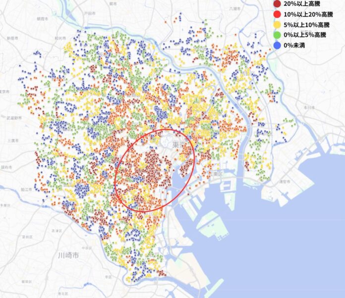 三大都市中古マンションの「エリア価格」と「価格の高騰率」は比例する！？都市部マンションが資産性を保持すると言われる理由のメイン画像