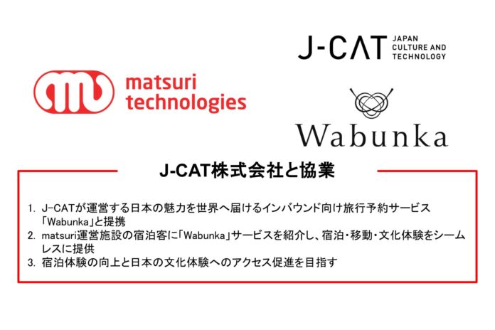 【J-CAT株式会社と協業】日本の魅力を世界へ届けるインバウンド向け旅行予約サービス「Wabunka」と連携し新たな宿泊体験価値を創造のメイン画像